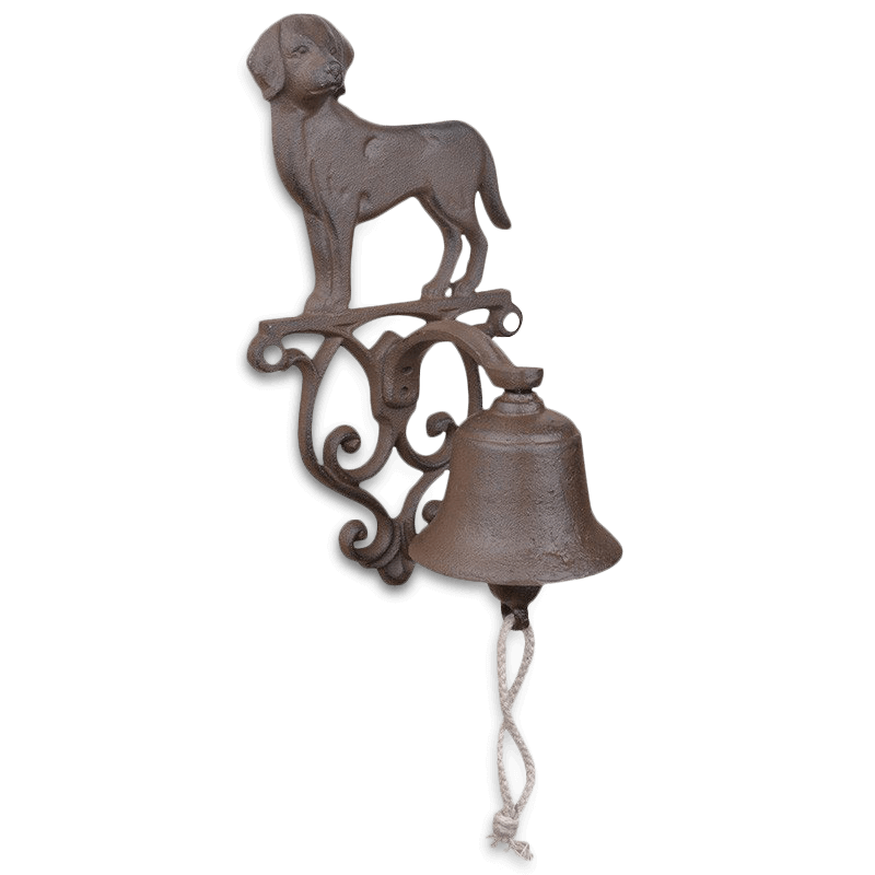 Forsthaus Türglocke mit Teckel Glocke für die Jagdhütte Glocke mit Hund Dackel 