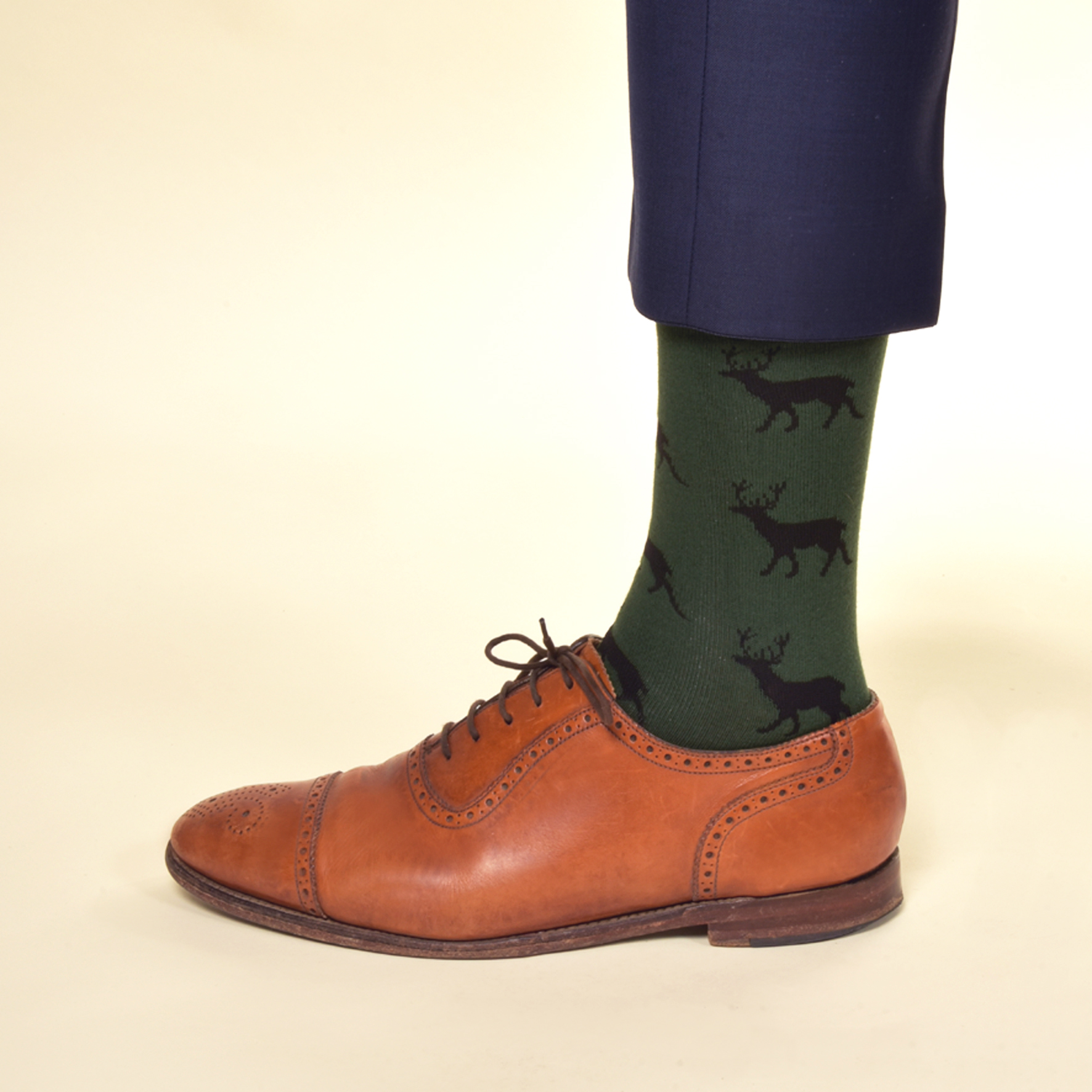 Hirsch-Socken (Grün) - Krawattendackel