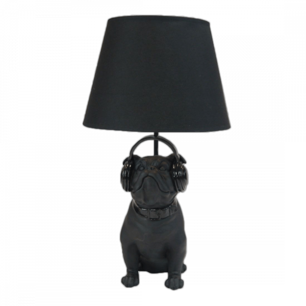 Tischlampe mit Bulldogge