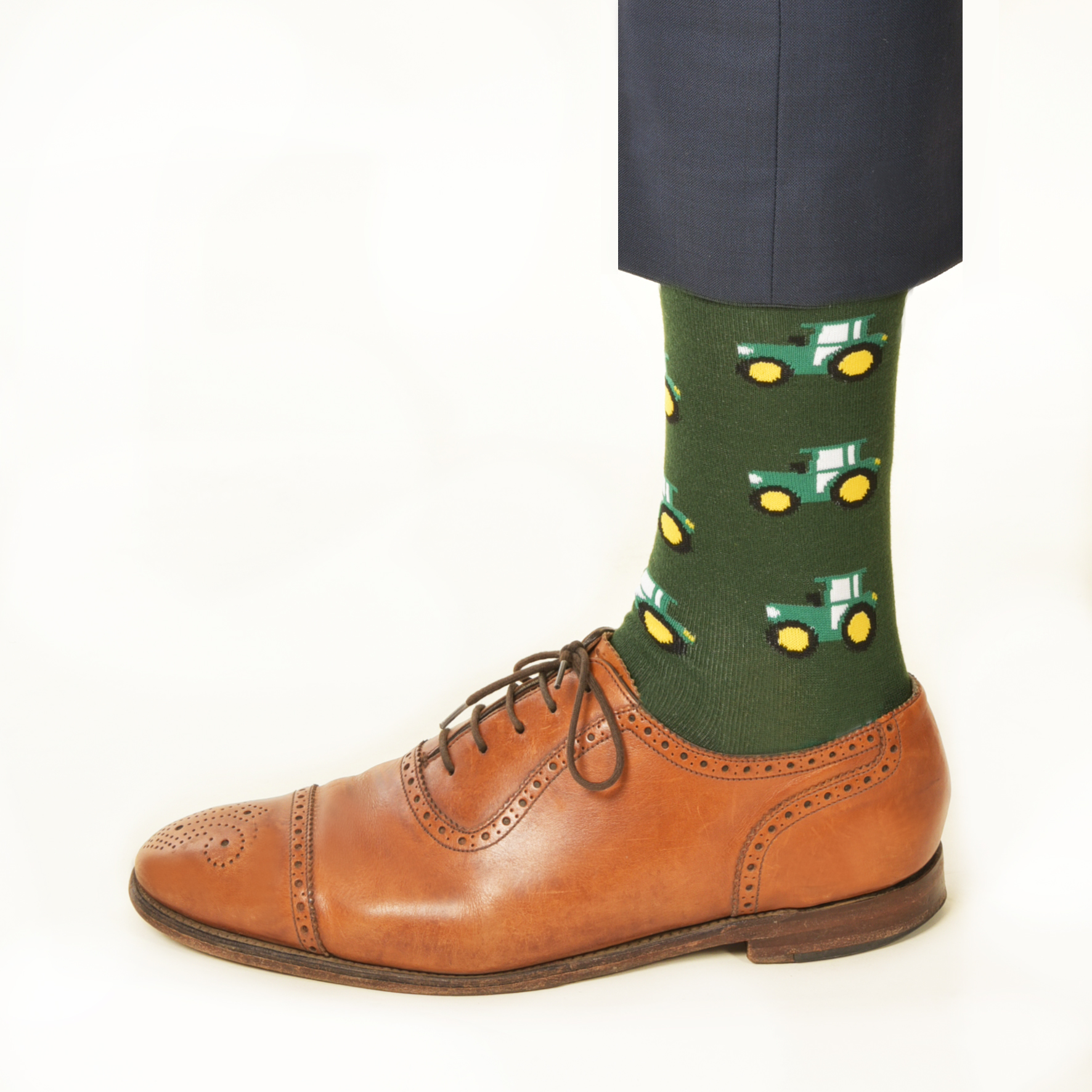 Trecker-Socken (Grün-Gelb) - Krawattendackel