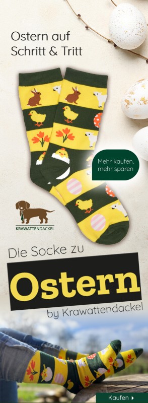 Oster-Socken - Krawattendackel