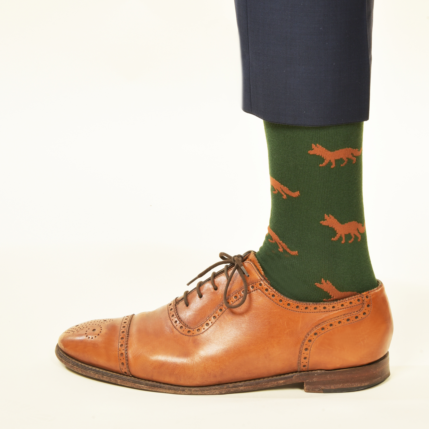 Fuchs-Socken (Grün) - Krawattendackel
